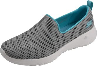 Skechers Womens Go Walk Joy Sneaker, Grey/Light Blue, 7 UK