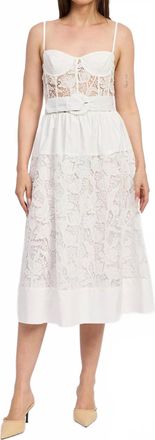 En Saison Marisol Midi Dress In White