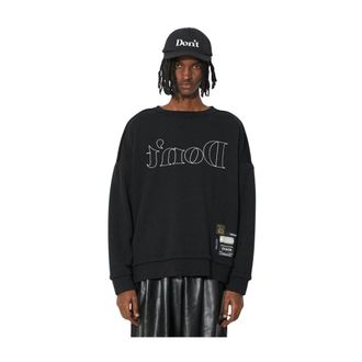 Undercover Crewneck Pullover - Heren - Sweatshirts & Hoodies - Zwart - Maat: XL Katoen