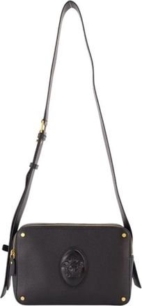 Versace Lou Leren Crossbody Tas - Dames - Schoudertassen - Zwart - ONE Size - Leer - Tassen