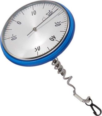 OEM Term&oacute;metro Anal&oacute;gico Para Piscinas, Modelo 40.2005, Apto Para Piscinas Y Estanques, De Acero Inoxidable, F&aacute;cil De Leer, Color Azul