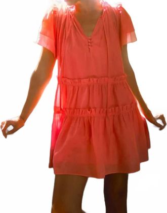 Hunter Bell Merritt Dress In Peony