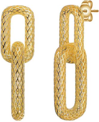 Rachel Glauber 14K Plated Drop Earrings
