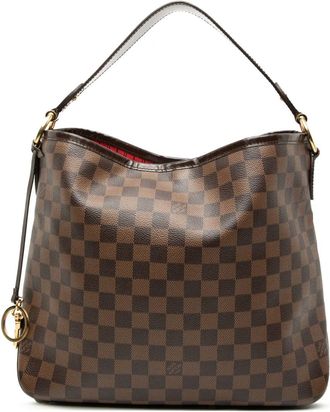 Louis Vuitton Borsa a spalla Delightful PM in tela Damier Eb&egrave;ne 2015 - Marrone