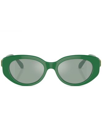 Swarovski Occhiali da sole tondi con decorazione - Verde
