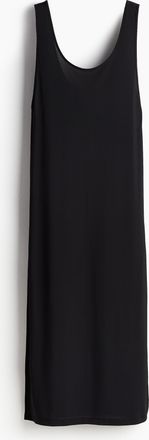 H&M Strandkleid mit U-Ausschnitt - Schwarz