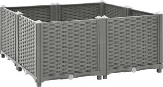 vidaXL Arriate Polipropileno 80x80x38 Cm Vidaxl