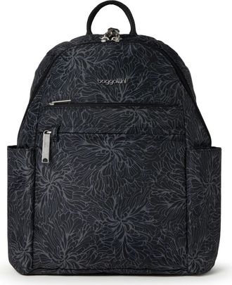 Baggallini Securtex Anti-Theft Vacation Backpack in Midnight Blossom at Nordstrom