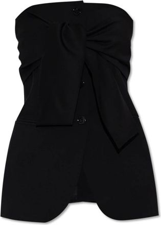 Max Mara Tops, Dames, Zwart, XS, Wol, Veruska off-shoulder top