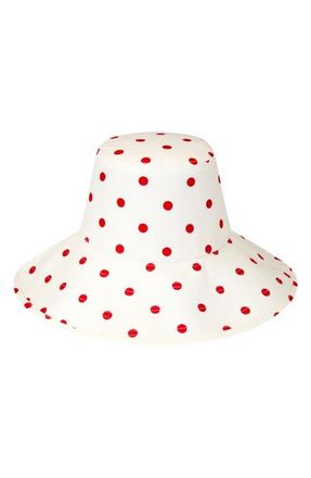 Lack of Color Holiday Polka Dot Bucket Hat in Red at Nordstrom, Size Medium