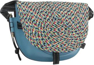 Loewe Pre-owned Leren Crossbodytas - Dames - Vintage Schoudertas - Blauw - ONE Size - Leer - Vintage