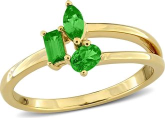 Delmar Multiple Cut Tsavorite Cluster Ring in Green at Nordstrom Rack, Size 7