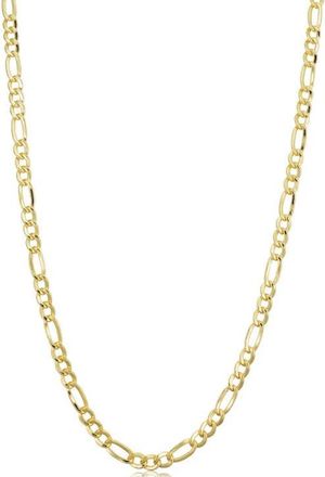 Pompeii3 14k Yellow Gold-filled Solid Figaro Link Chain Necklace