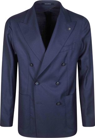 Tagliatore Blue Super 110s Virgin Wool Blazer