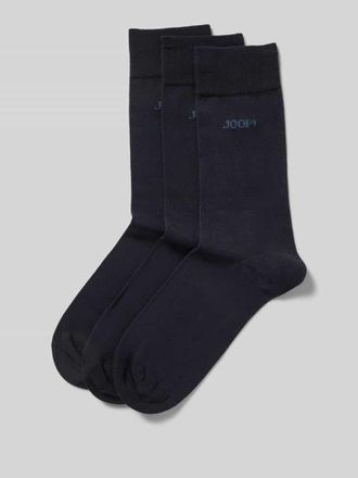 Joop Socken mit Label-Detail im 3er-Pack in Marine, Gr&ouml;&szlig;e 43-46