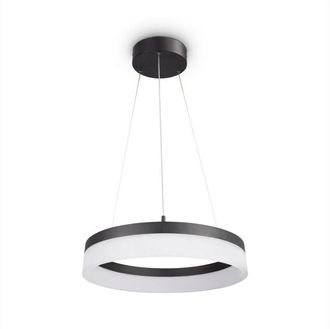 Paco Home Led Luminaria Suspensión Decoración Salón Comedor Despacho Atemporal Moderna Tipo 1, Nero - Bianco - Paco Home