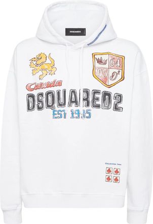 Dsquared2 Hand-Drawn Graphic Printed Hoodie