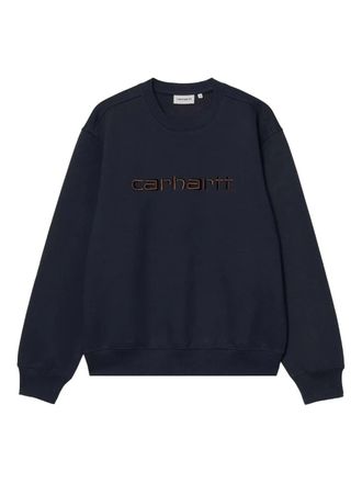 Carhartt Work in Progress Sweater met borduurwerk - Blauw