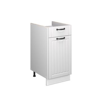 Vicco Mueble Bajo Para Fregadero/placa Fame-line, Blanco Casa De Campo/blanco, 40 Cm Sin Encimera, Vicco