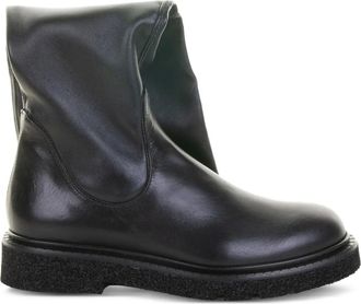 Guglielmo Rotta Kobe Davidson knee-high boots - women - Fabric/Calf Leather/Rubber - 38.5 - Black