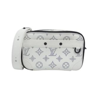 Louis Vuitton Pre-owned Monogram Shadow Alpha Wearable Wallet Leather Shoulder Bag - Dames - Pre-owned - Wit - Maat: ONE Size Leer