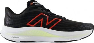 New Balance Mens Fuelcell Walker Elite V1 Walking Shoe In Black/neo Flame/limelight