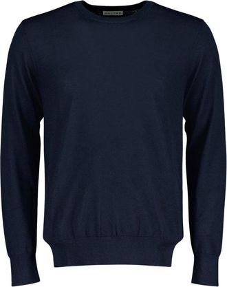 Autore Knit Spencer - Heren - Ronde hals truien - Blauw - L - Wol - Truien & Vesten