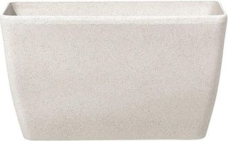 Beliani Maceta De Piedra Beige Para Plantas 74 X 32 X 45 Cm Moderna Minimalista Para Interior Y Exterior Baris