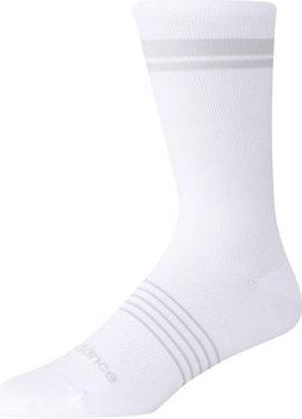 New Balance Unisex Pro Run Crew Socks 1 Pair in Bianca, Nylon, Taglia XL