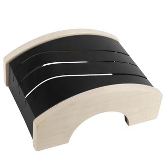 OEM Campana Extractora Para Sauna - Placa De Luz De Acero Inoxidable A Prueba De Explosiones De 24 X 19,8 Cm Con Cubierta De Madera De Haya Negra