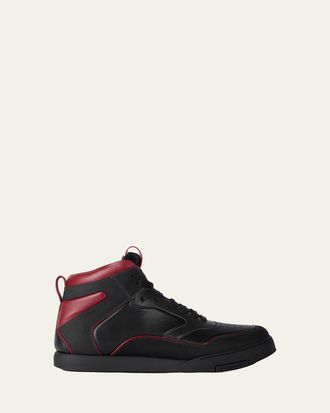 Givenchy Mens Leather High-Top Sneakers