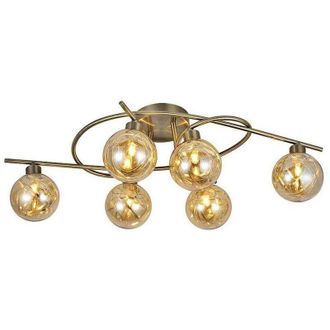 Fabrilamp Plaf&oacute;n Varanasi 6xg9 Cuero