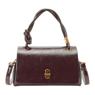 Generic Cymwer PU Leather Trendy Crossbody Purses Vintage Top Handle Handbag for Women (Coffee) (Coffee)