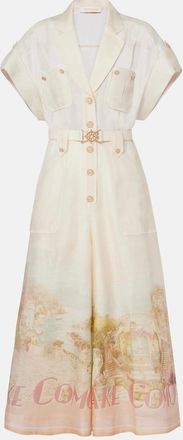 Zimmermann Como linen and silk jumpsuit
