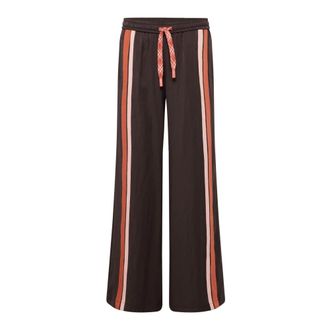 LeComte Rodeo Street Wijde Broek - Dames - Broeken - Bruin - Maat: XL Viscose