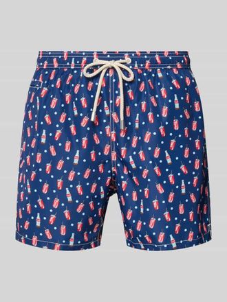 MC2 Saint Barth Badehose im Allover-Look Modell LIGHTING MICRO FANTASY in Marine, Gr&ouml;&szlig;e XXL