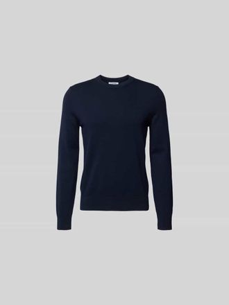 Filippa K Slim Fit Pullover aus Woll-Mix in Dunkelblau, Gr&ouml;&szlig;e XL
