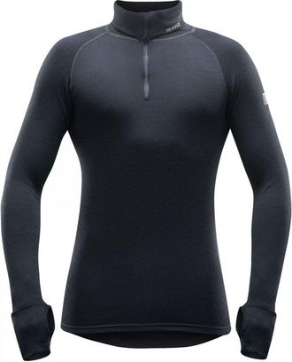 Devold Expedition Merino 235 Z.Neck Mens T-Shirt Black