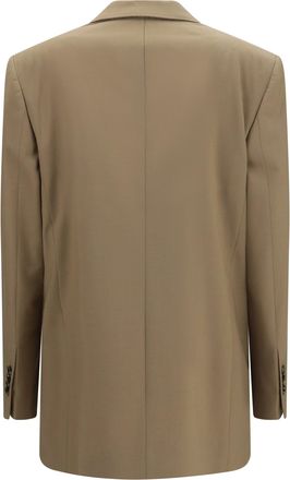 Lardini Womens Double-Breasted Stretch Wool Blend Blazer 420 Blazers & Vests