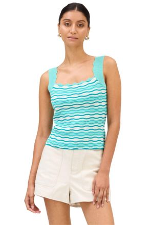 Allison New York Sasha Tank In Teal
