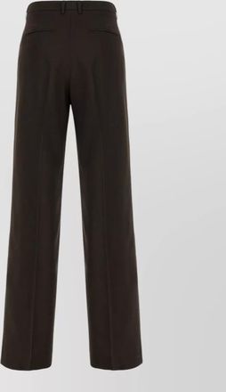 Pantaloni Torino wool trousers wide leg belt loops