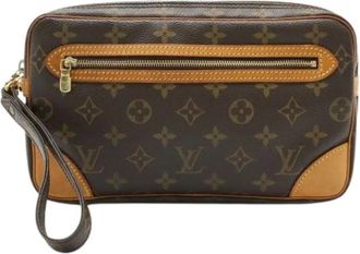 Louis Vuitton Pre-owned Clutches, female, Brown, Size: ONE SIZE Pre-owned Clutch Bag