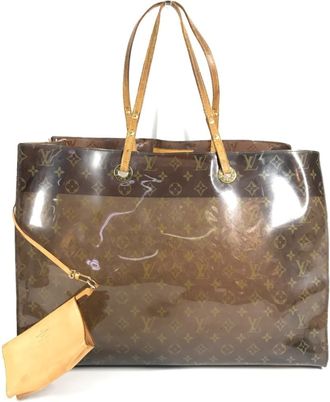 Louis Vuitton Brown Monogram Vinyl Monogram Handbag Pouch Shoulder Bag Tote Bag (Pre-Owned)