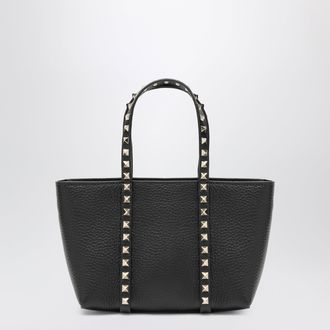 Valentino Garavani Black Rockstud bag in grained calfskin
