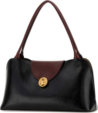 Versace Womens Black Leather Medium Shoulder Bag Blackrosewood Borse A Mano