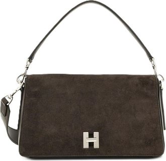 Hogan Structured Suede Leather Handbag