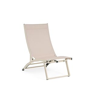 BIZZOTTO Poltrona Lounge Reclinable Taylor Whisper En Aluminio Y Textilene 53 X 166,5 X 90 Cm