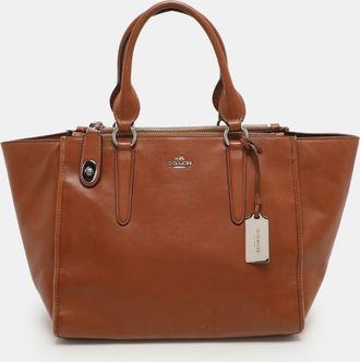 Coach Brown Leather Crosby Carryall Satchel