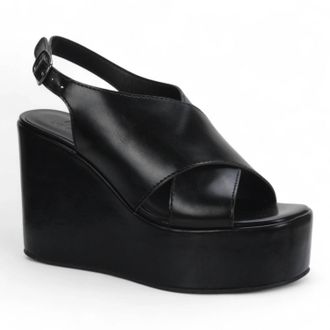Love Rio Womens Zaza Wedge Sandal In Black