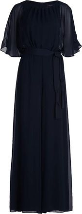 Vera Mont Chiffon Jumpsuit met Riem - Dames - Jumpsuits - Blauw - 2XL - Chiffon - Jumpsuits & Playsuits